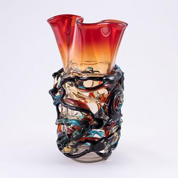 A Murano glass vase, Italy.