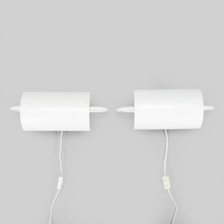 Ben af Schultén, A pair of 1970s "BS 912" wall lights by Metallimestarit for Artek Finland.