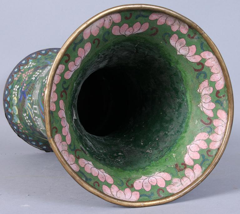 URNA, cloisonne, Kina, 1800-tal.