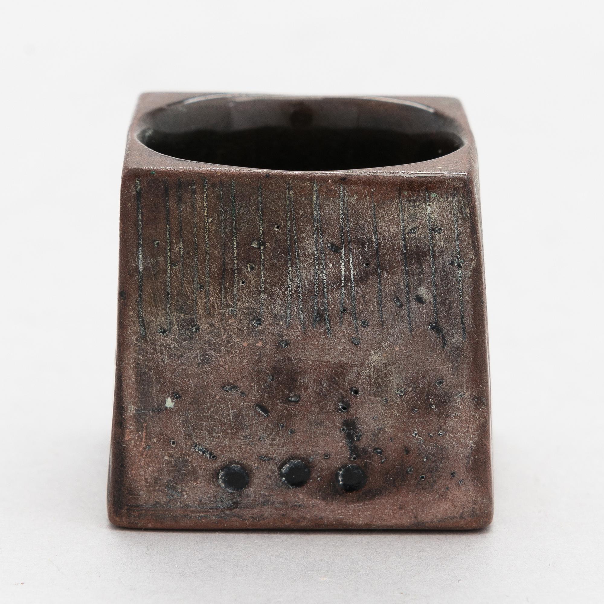 Rut Bryk, a stoneware cruet signed BRYK.