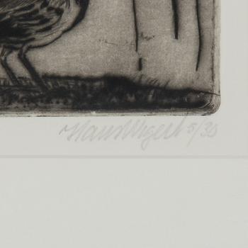 HANS WIGERT, etsning, signerad med blyerts och numrerad 5/30.