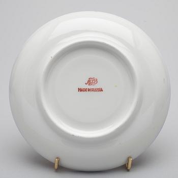 KAFFE- / TESERVIS, porslin, Sovjetunion, 1900-talets slut.