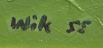 Wilhelm Wik, a signed and dated oil on panel.