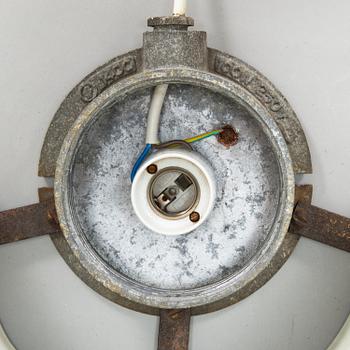 An industrial wall light, manufacturer Sähköliikkeiden Oy (SLO), Finland 1930s-1940s.
