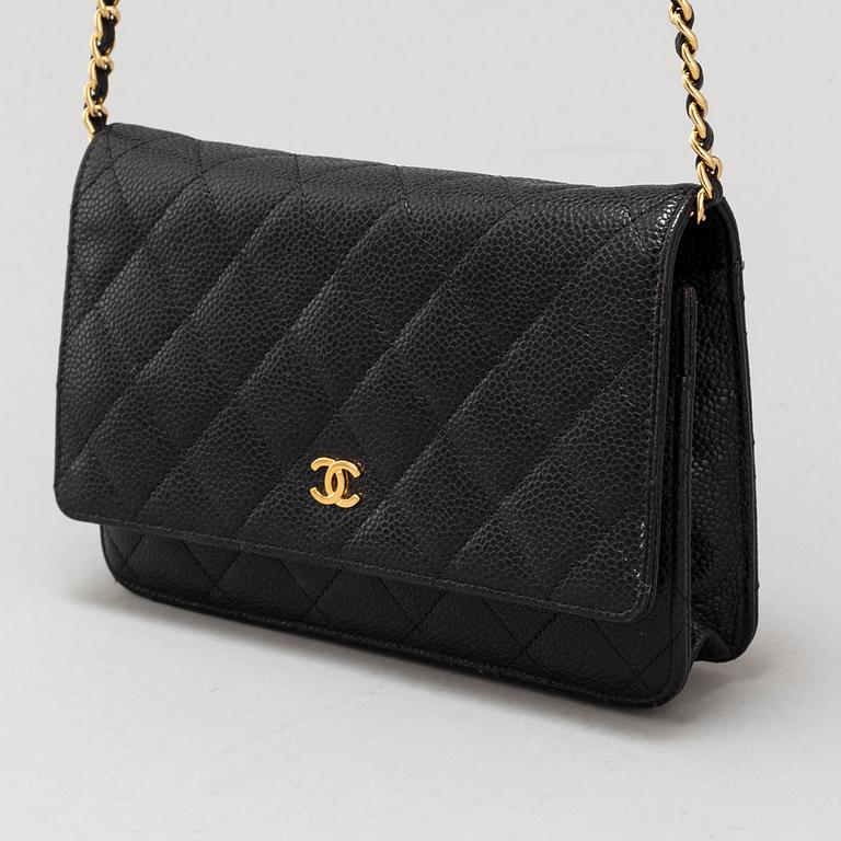 CHANEL, a 'Wallet on Chain' caviar leather hand bag.