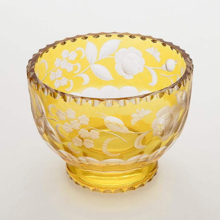 Skål, kristall, 1900-talets mitt.