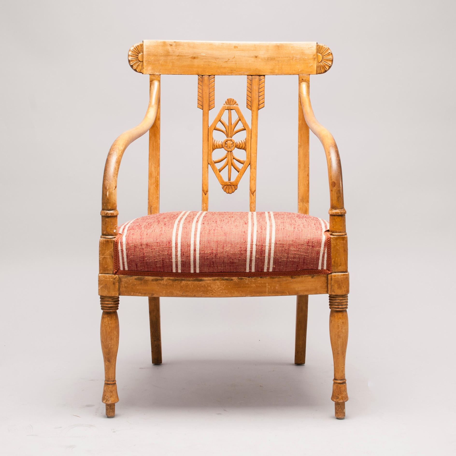 KARMSTOL, senempire, 1800-talets mitt.