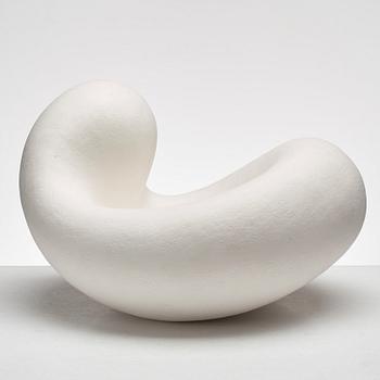 Eva Hild, a white stoneware sculpture, "Bumling" series, Sweden 1999.