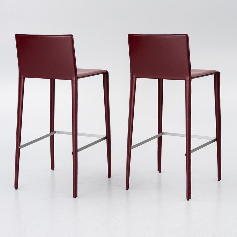 Lievore Altherr Molina, Two 'Norma' bar stools, Arper.