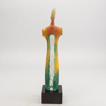 Kjell Engman, skulptur signerad Kosta Boda glas.