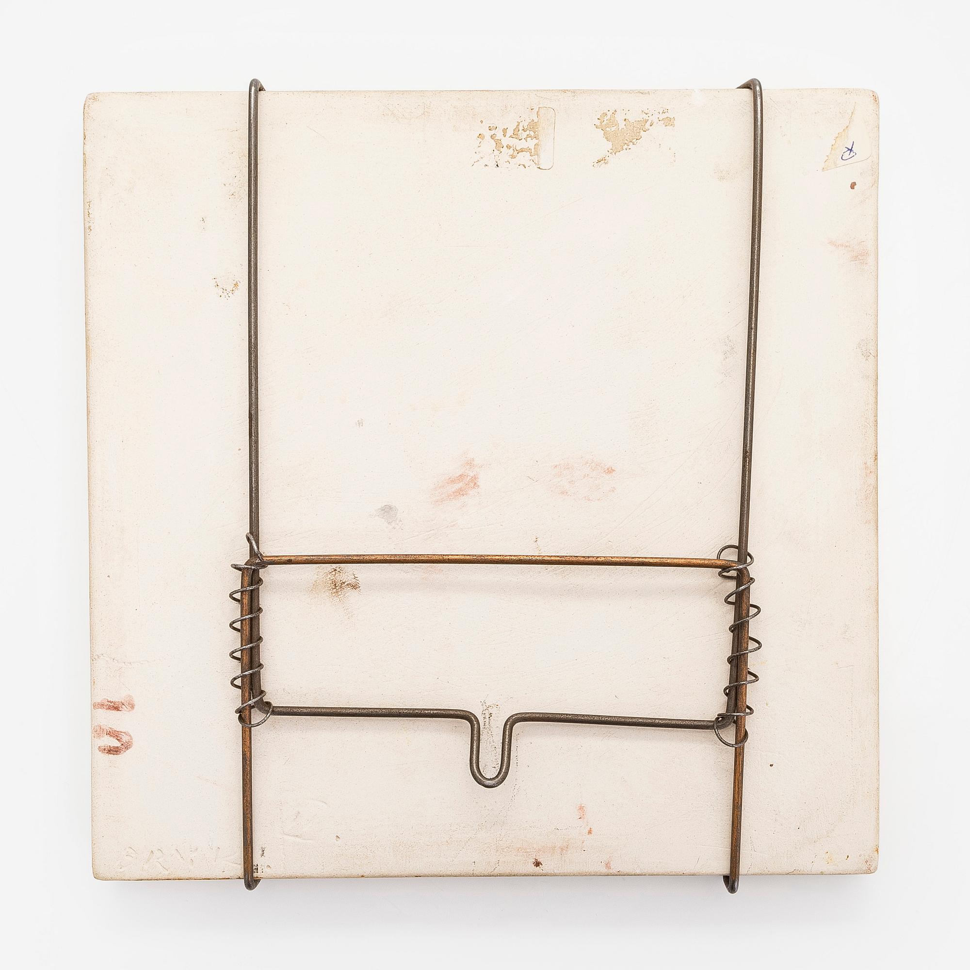 Rut Bryk, relief, stoneware, signed BRYK.