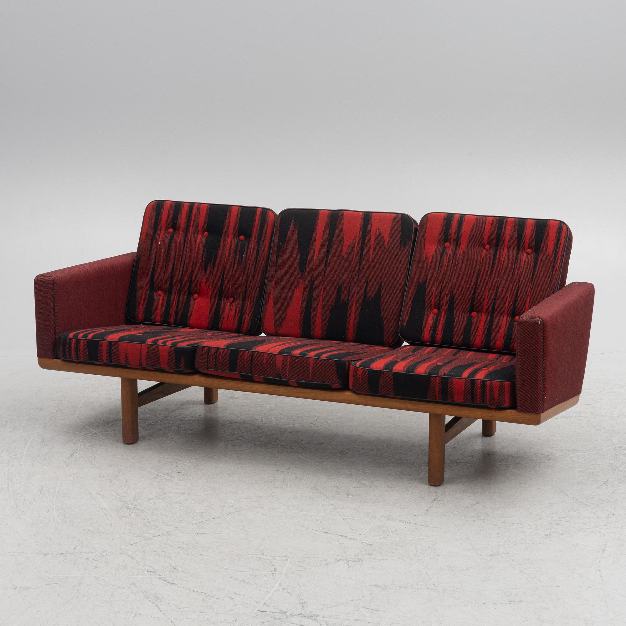 Hans J. Wegner, sofa "GE236" Getama, Gedsted, Denmark, 1960s.