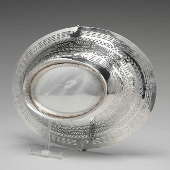 Brödkorg, silver, London 1780. George III.