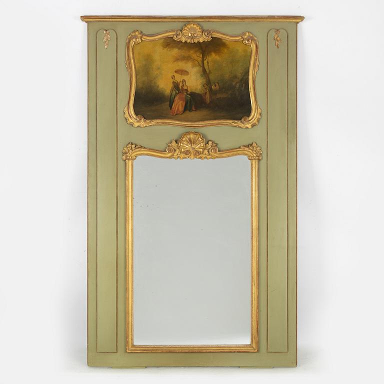 A Rococo style mirror, first half of the 20th Century.