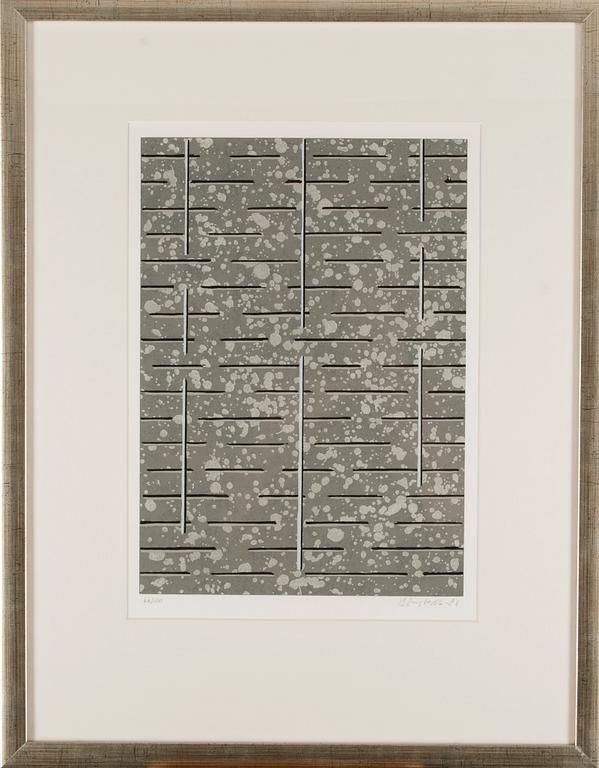 JUHANA BLOMSTEDT, serigrafi, signerad och daterad -82, numrerad 66/100.