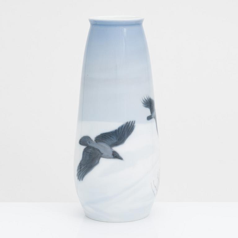 An early 20th-century Royal Copenhagen porcelain vase, Denmark.