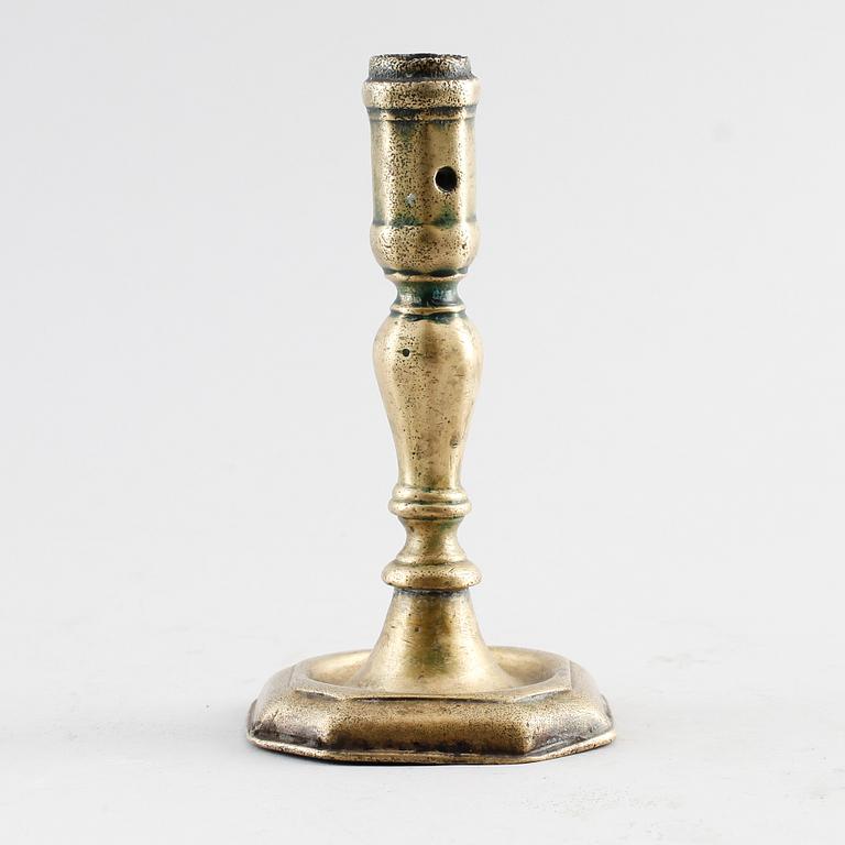 LJUSSTAKE, brons, 1700-tal.