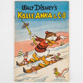 "Kalle Anka & Co", 3 st, nr 2,3,4, 1948.