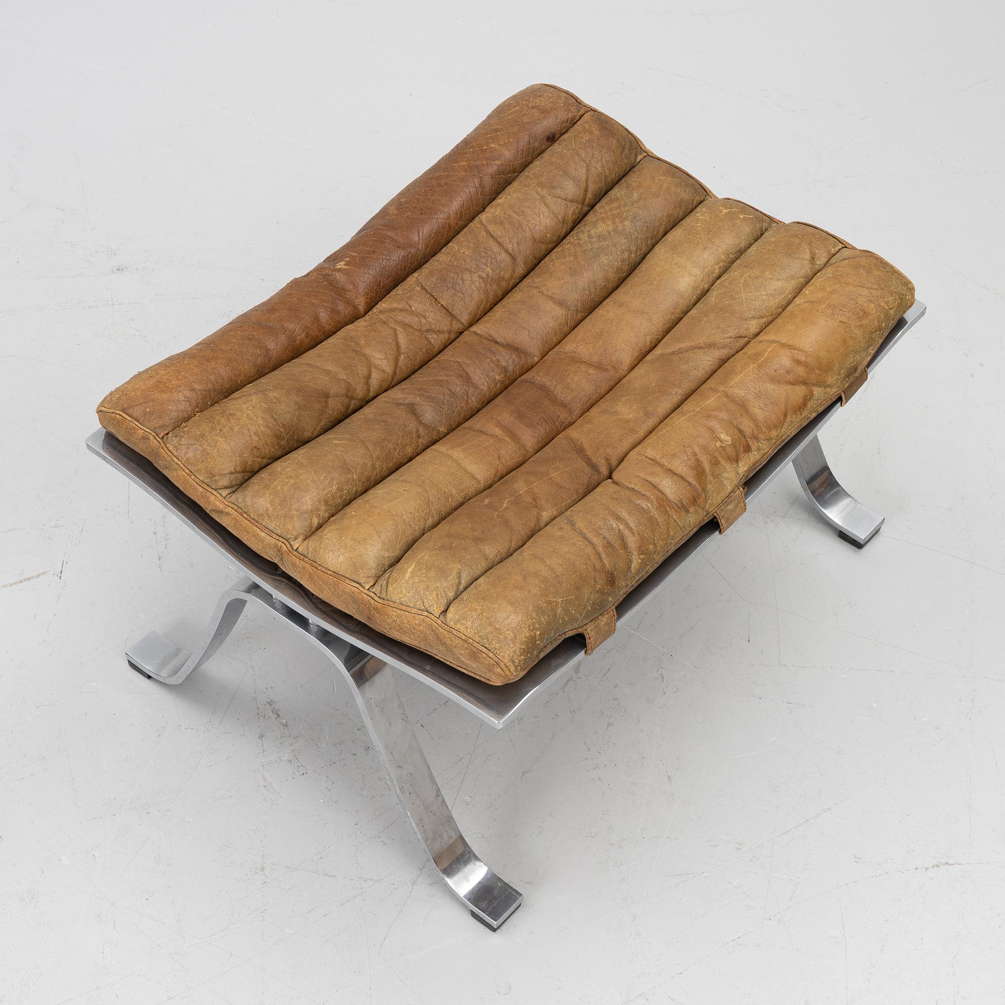 Arne Norell, An 'Ari' armchair with footstool, Norell Möbel, Aneby.
