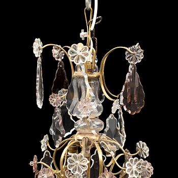 CHANDELIER, baroque style, mid 20th century.