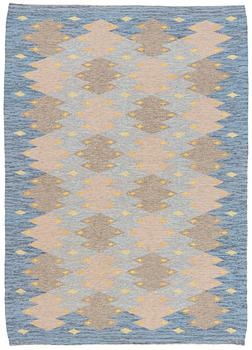 244. Gunilla Rappe, a carpet, flat weave, ca 224 x 159 cm, signed KH GR.