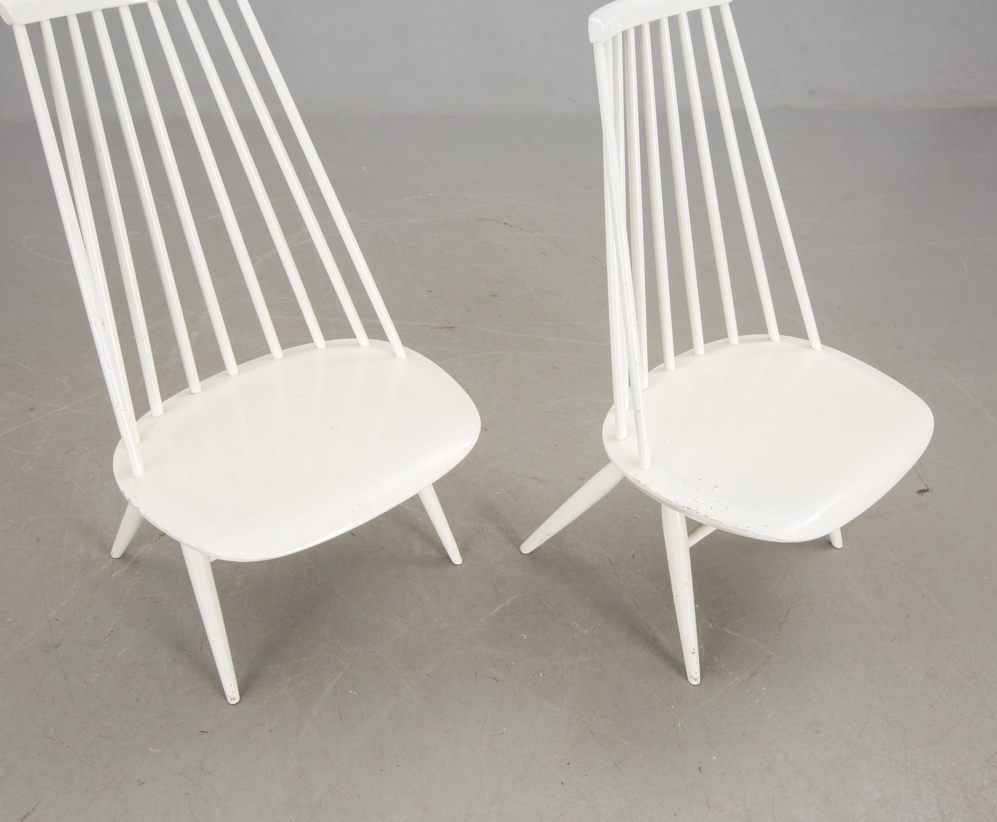 STOLAR, ett par, "Mademoiselle", Ilmari Tapiovaara, Edsbyverken, 1960-tal.