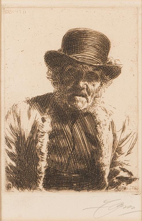 etching, signed in pencil, dated 1911 in the plate.