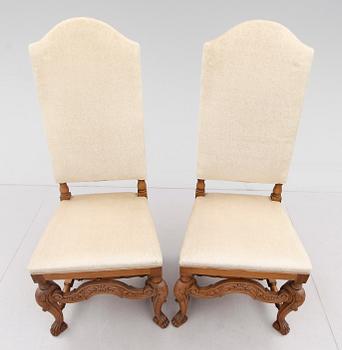 STOLAR, 4 st, barockstil, 1900-talets mitt.