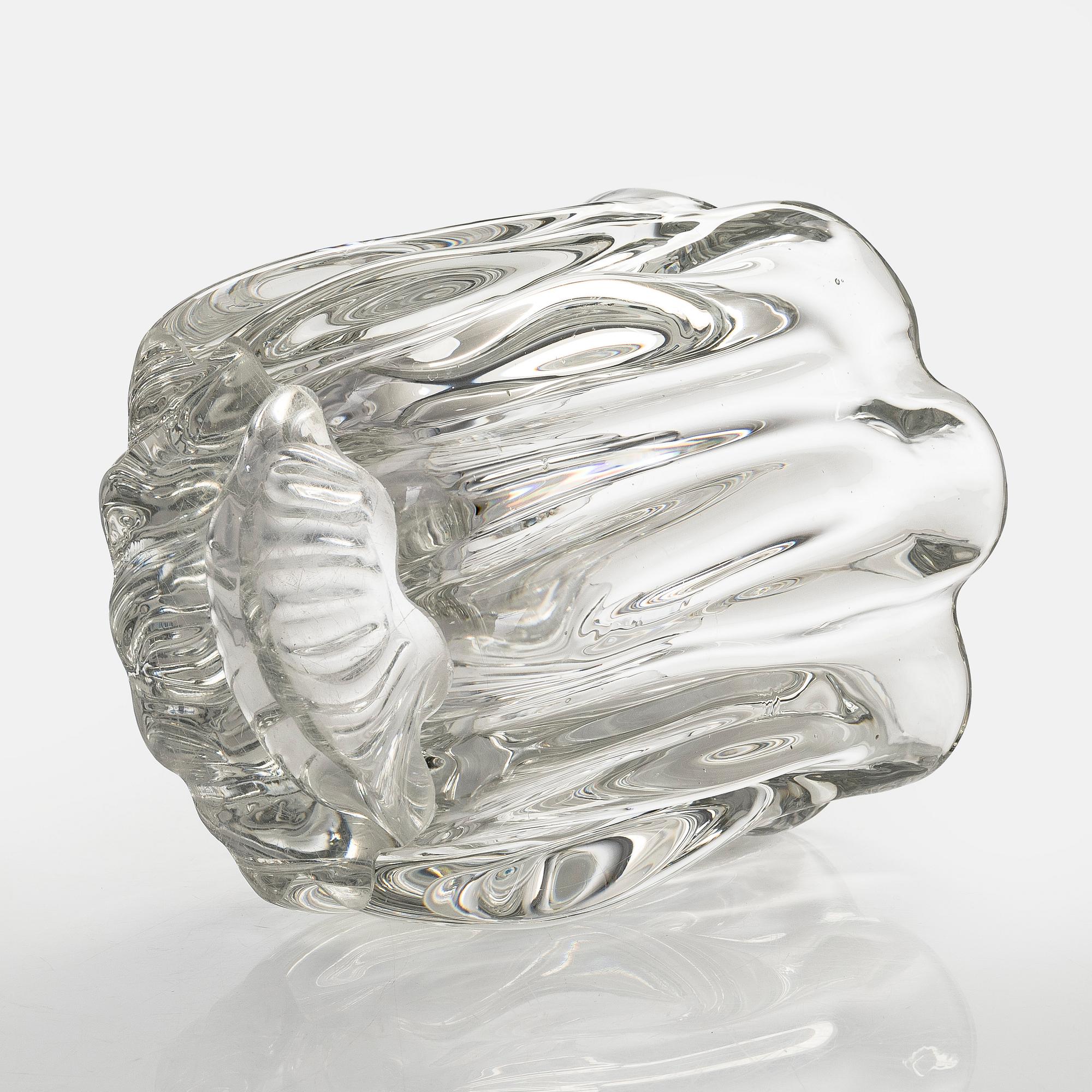 Tapio Wirkkala, maljakko, "Kalvolan kanto", signeerattu Tapio Wirkkala Iittala.
