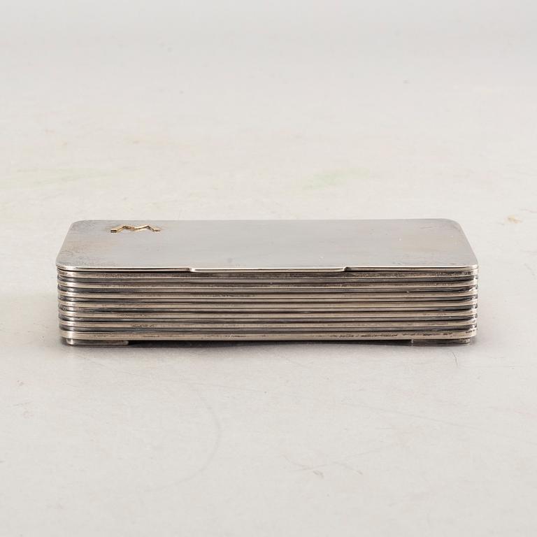 a Danish sterling silver box.