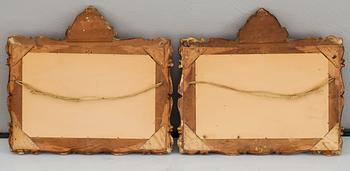 SPEGELLAMPETTER, ett par, nyrokoko, 1800-talets andra hälft.