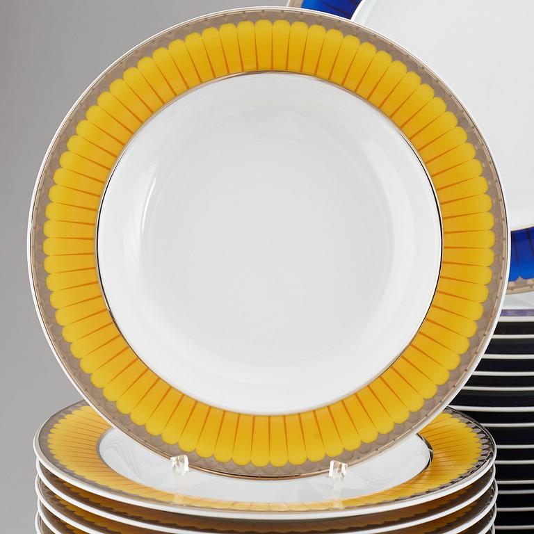 A Sigvard Bernadotte  service, Millenium design, 2000. (175 porcelain pieces and 96 cutlery pieces).