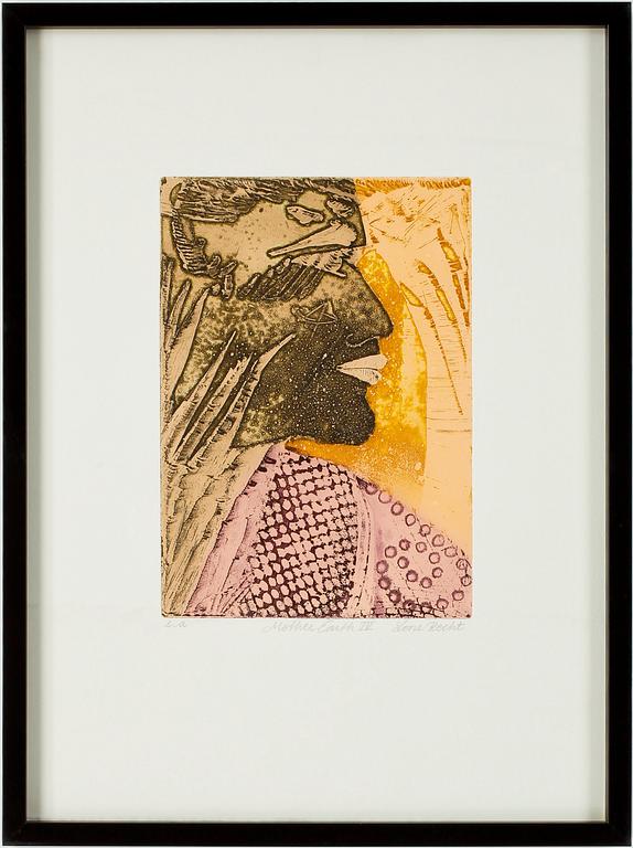 LONE RECHT, etsning, provtryck, signerad.