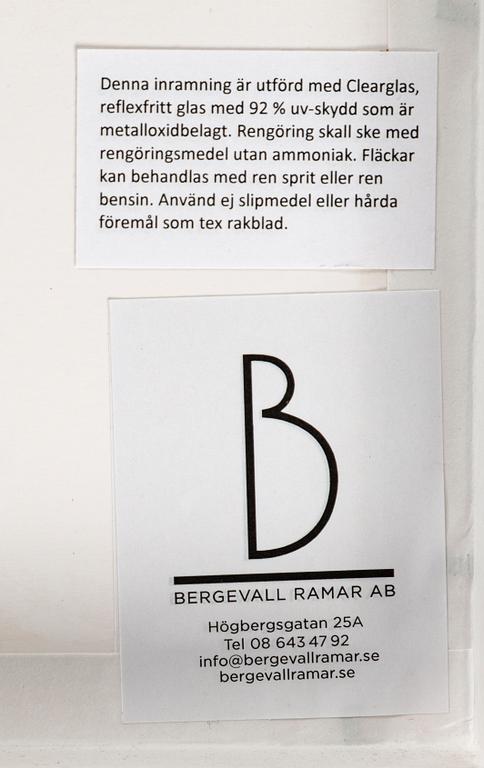 CHRISTER STRÖMHOLM, fotografi med copyrightstämpel a tergo.