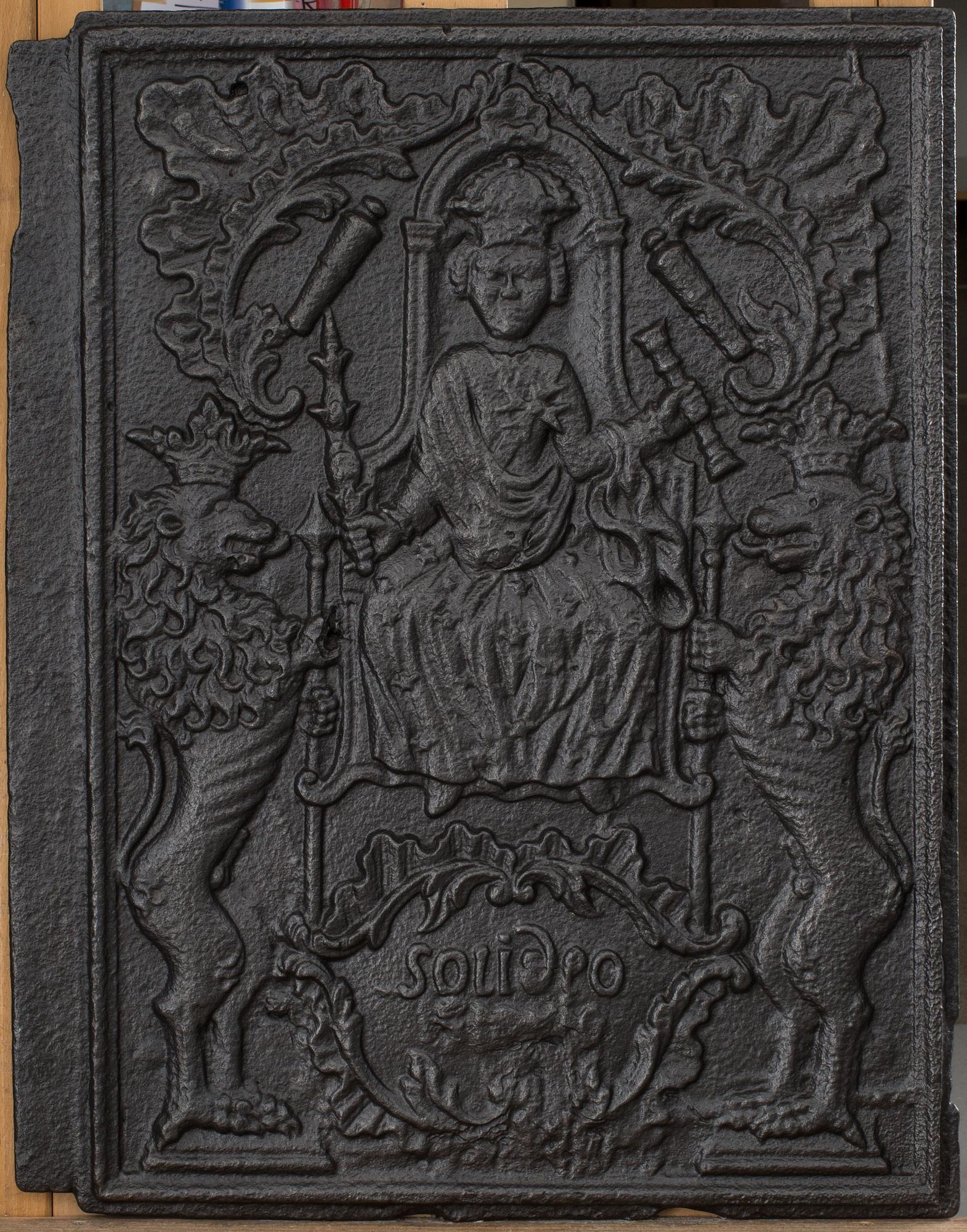 SÄTTUGNSPLATTA, gjutjärn, 1700/1800-tal.
