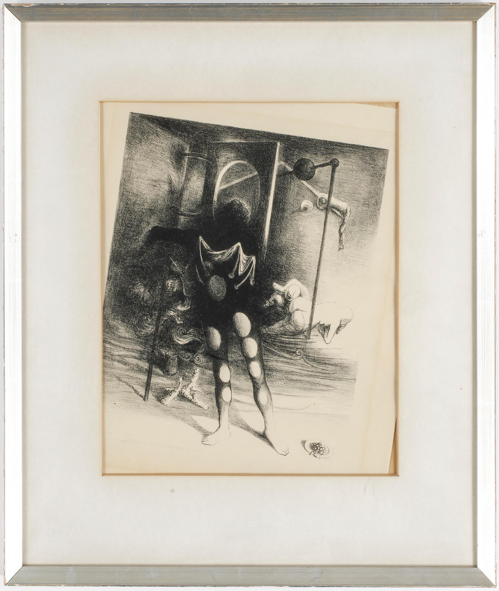 WILHELM FREDDIE, färglitografi, signerad.