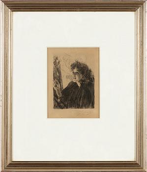 Anders Zorn,  "Cigarettrökerska II".