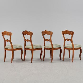 STOLAR, 4 st, nyrokoko, omkring 1800-talets mitt.