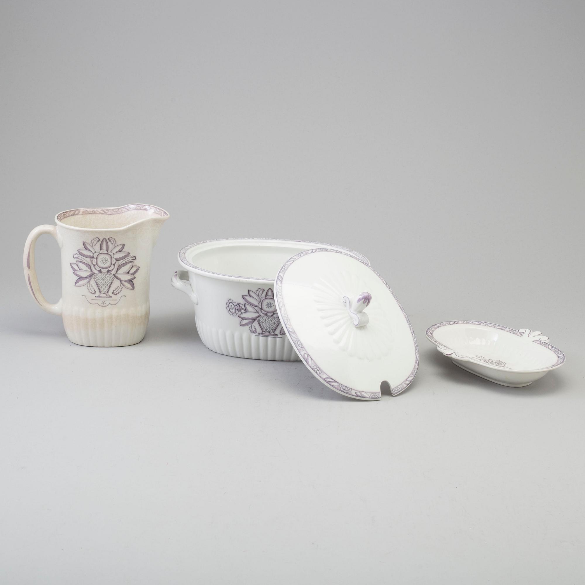 WILHELM KÅGE, service, porcelin, 29 pcs, 'Vas', Gustavsberg, mid 20th century.