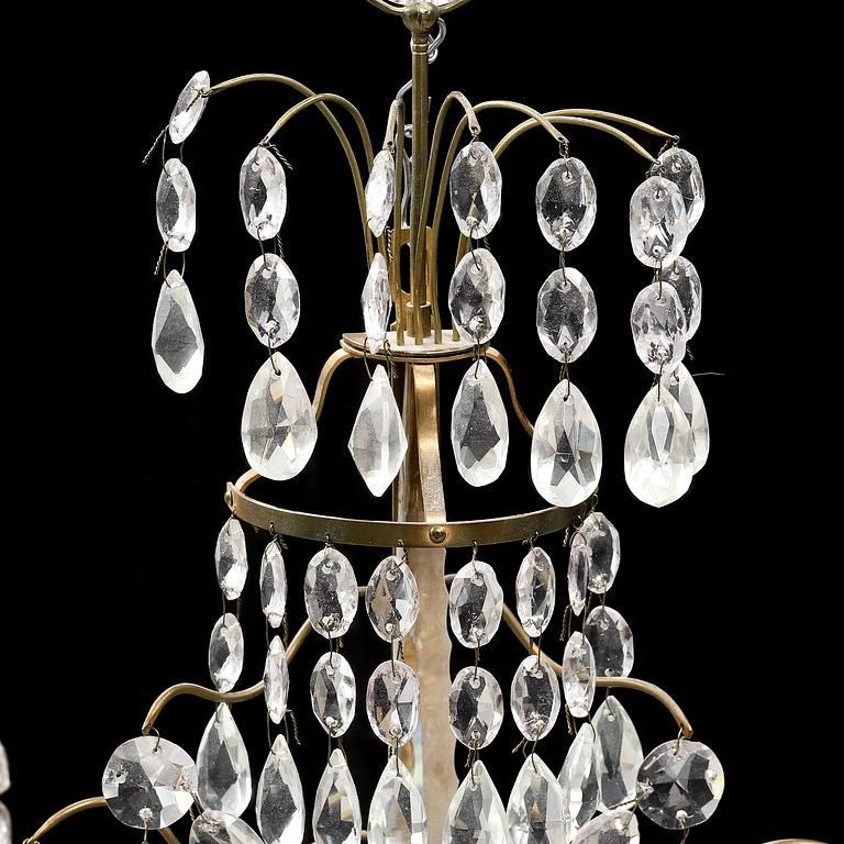 Vägglystrar, för två ljus, ett par, gustaviansk stil, 1900-tal.