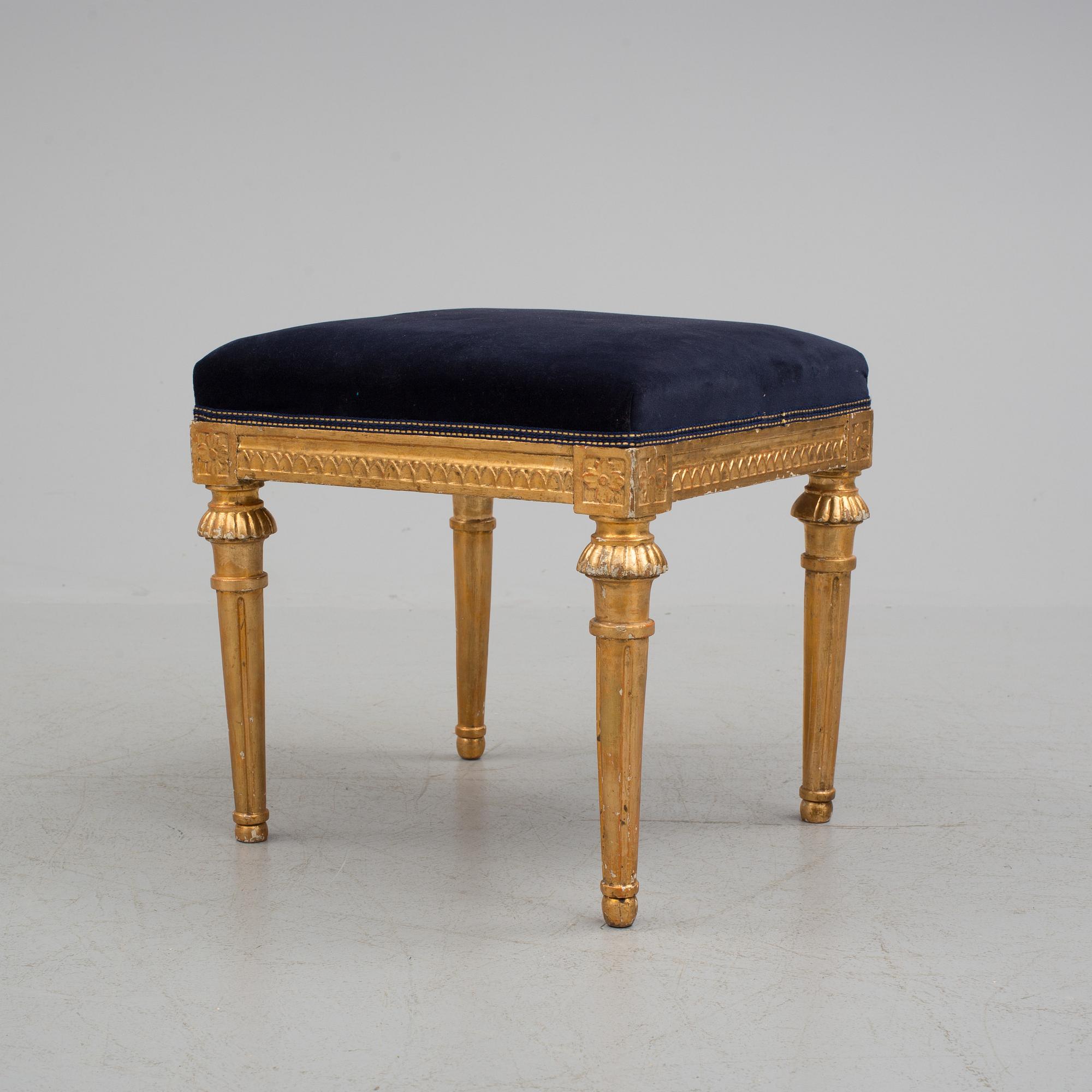 A Gustavian Stool from the late 18th century.
