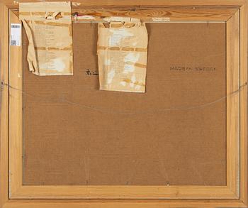 Karl Gustav Holmberg, olja på pannå, signerad och daterad 1962.