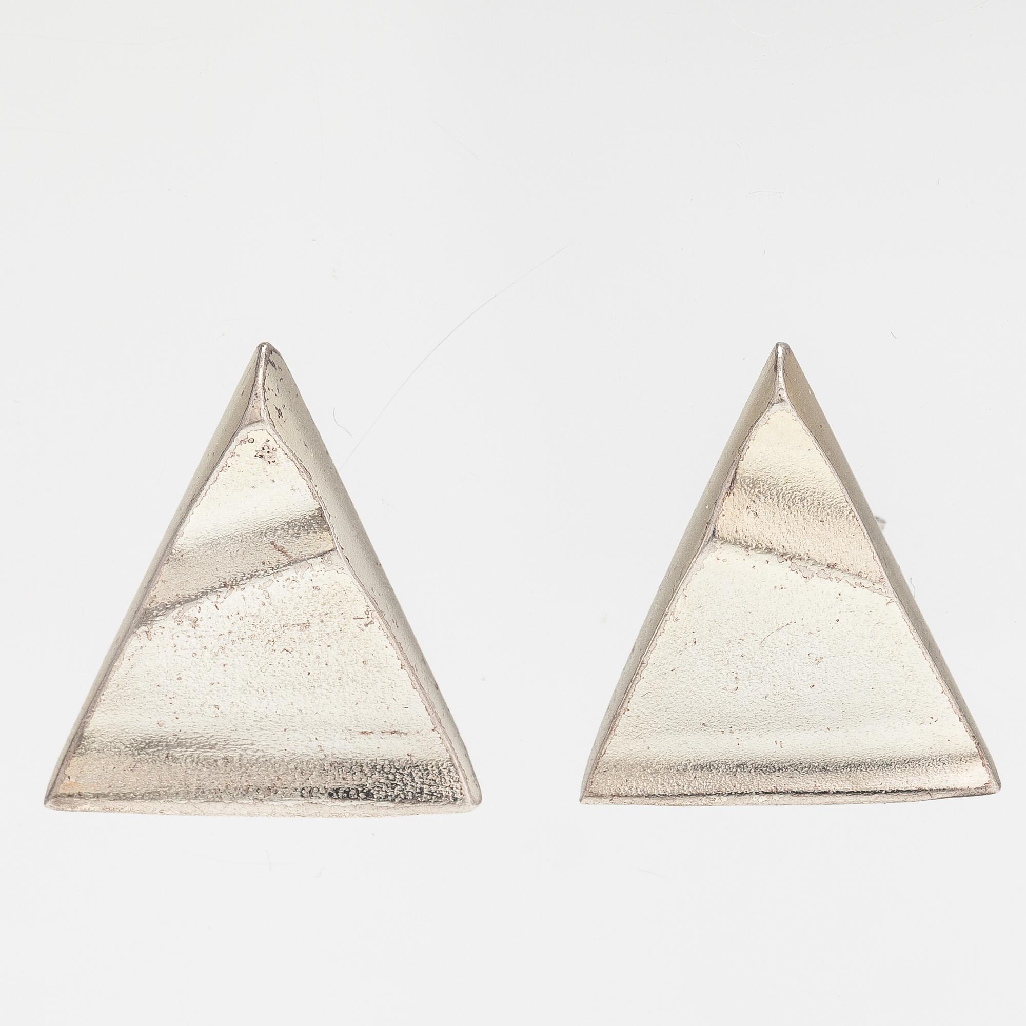 LAPPONIA, A sterling silver necklace, bracelet, brooch and earrings. 1984-87.