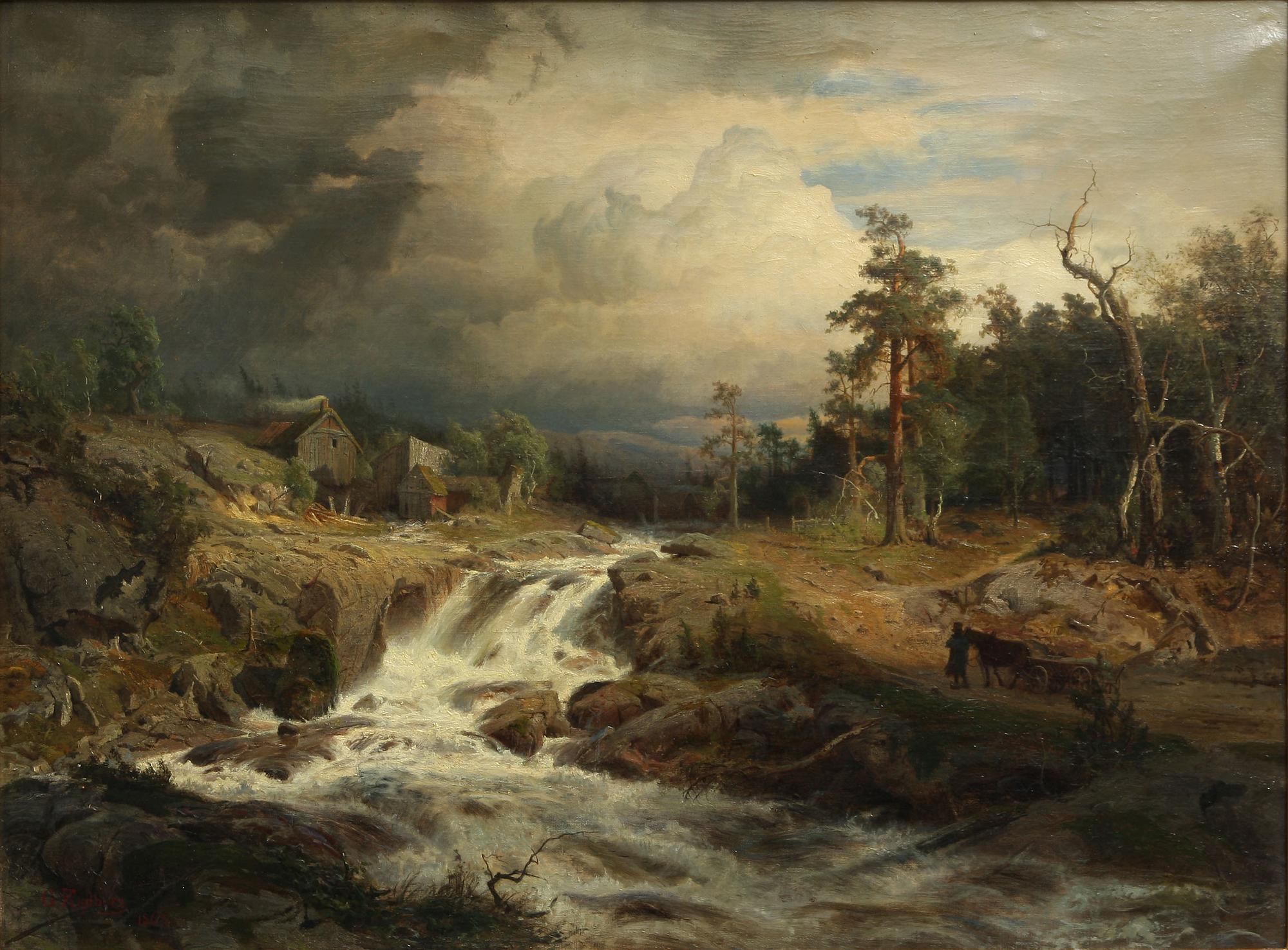 GUSTAF RYDBERG, olja på duk, sign o dat- 1865.