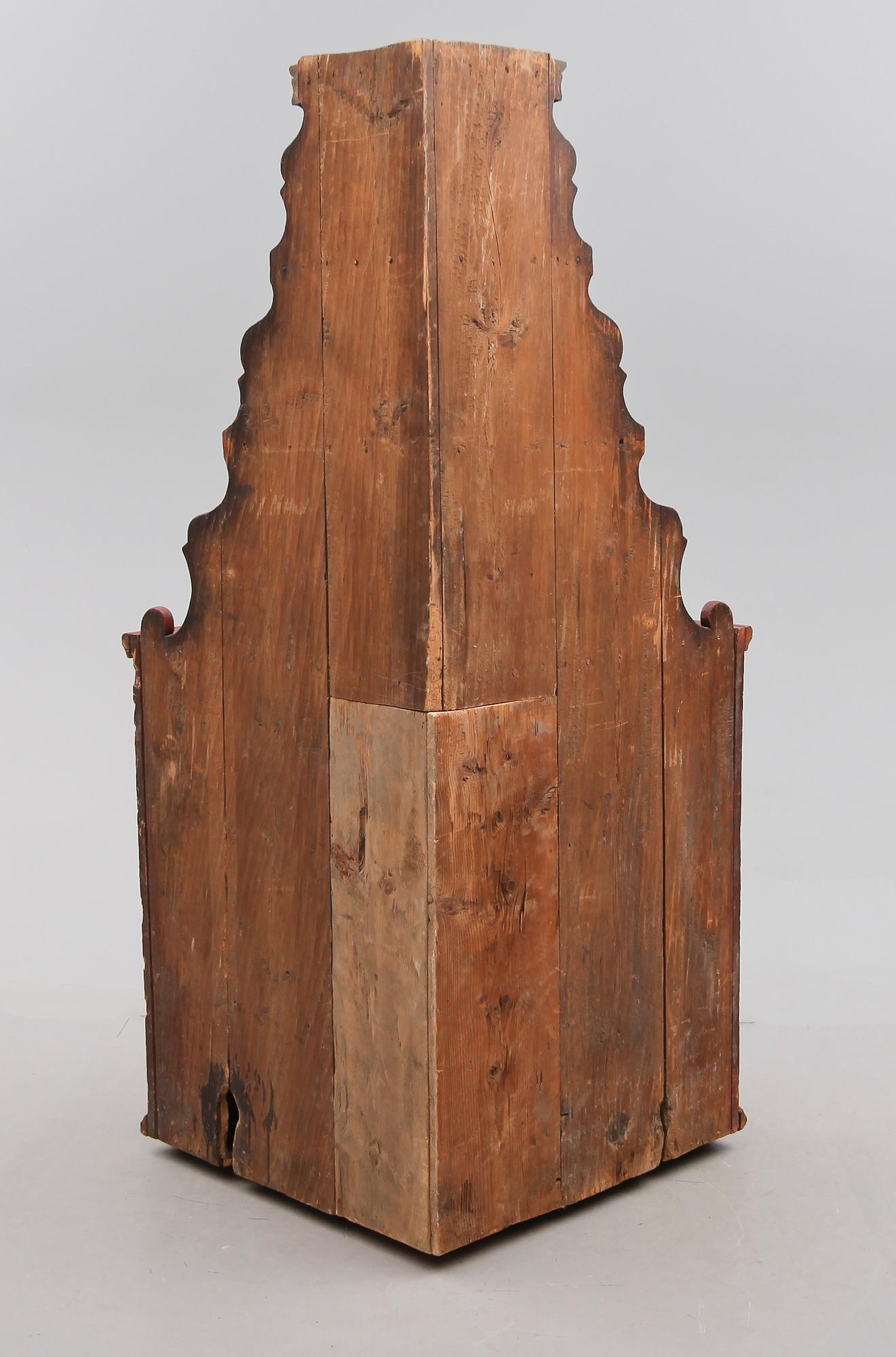 HÖRNSKÅP, allmoge, 1700-/1800-tal.