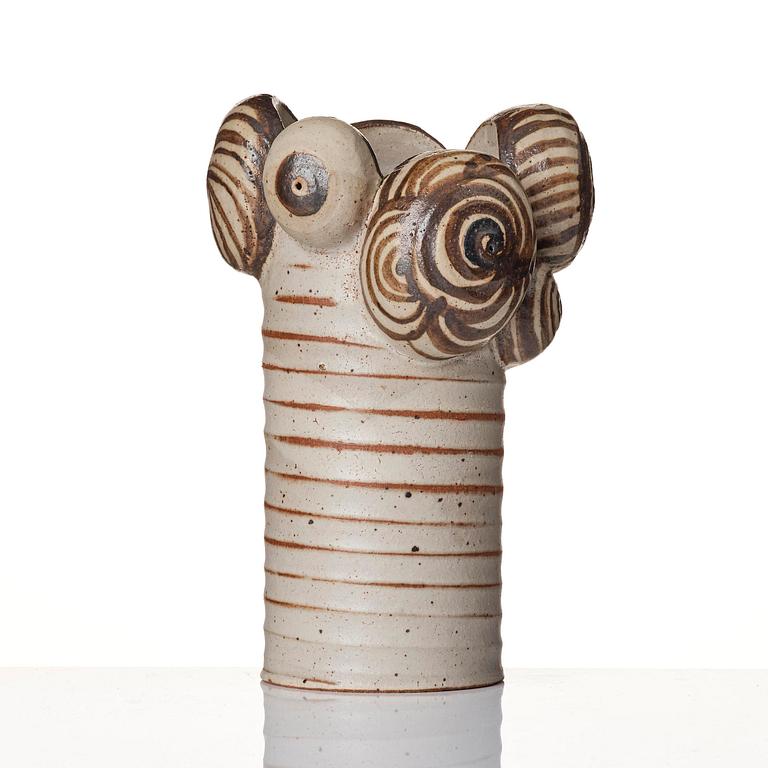 Lisa Larson, a unique stoneware vase, Gustavsberg Studio, probably 1960s.