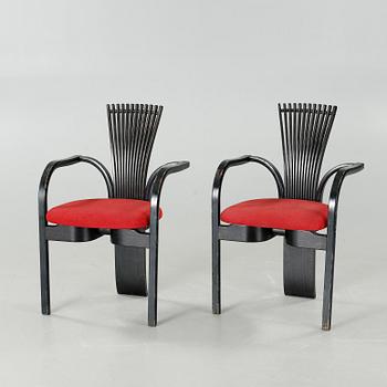 A pair of "Totem" chairs, designed by Torstein Nilsen for Møremøbler, in production 1983.
