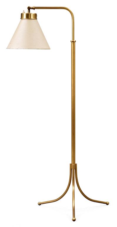 A Josef Frank brass floor lamp, Svenskt Tenn, model 1842.