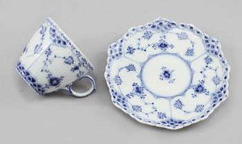 SERVISDELAR, 11 delar, porslin, Musselmalet, Royal Copenhagen, 1900-talets andra hälft.