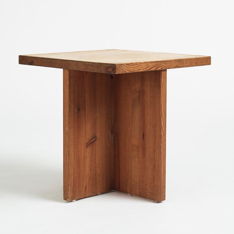 Axel Einar Hjorth, a stained pine table "Lovö", Nordiska Kompaniet Sweden 1930's.